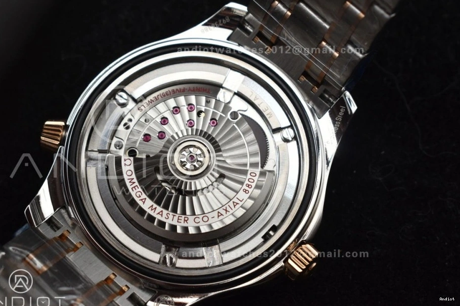 Ceramic A8800 Edition RG Seamaster Best Black SS on VSF Bracelet SS Black Diver Dial 300M 1:1 0104